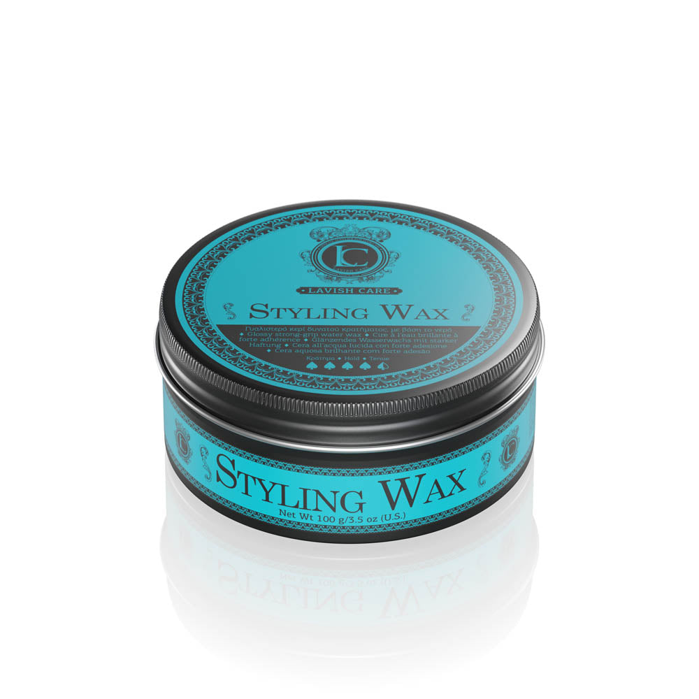 Styling Wax - Medium hold for classic hairstyles. Non-sticky, non-greasy, clear finish. Lavish Care
